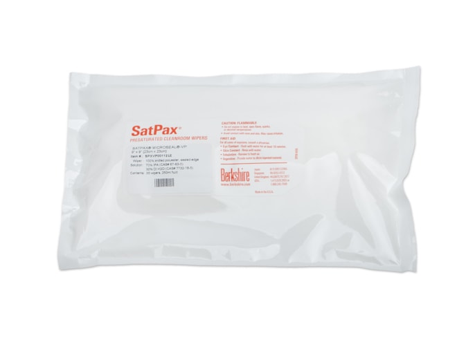 Berkshire SatPax MFLP Low Endotoxin Wipes