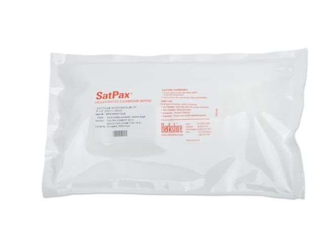 Berkshire Sterile SatPax MicroSeal-VP Wipes