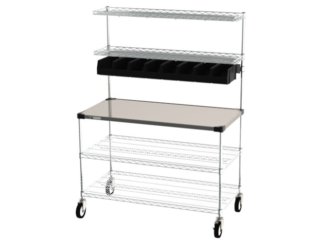 Metro Wire Shelving Workstation