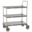 Metro All Stainless Steel Lab and Cleanroom Cart - 3 shelves