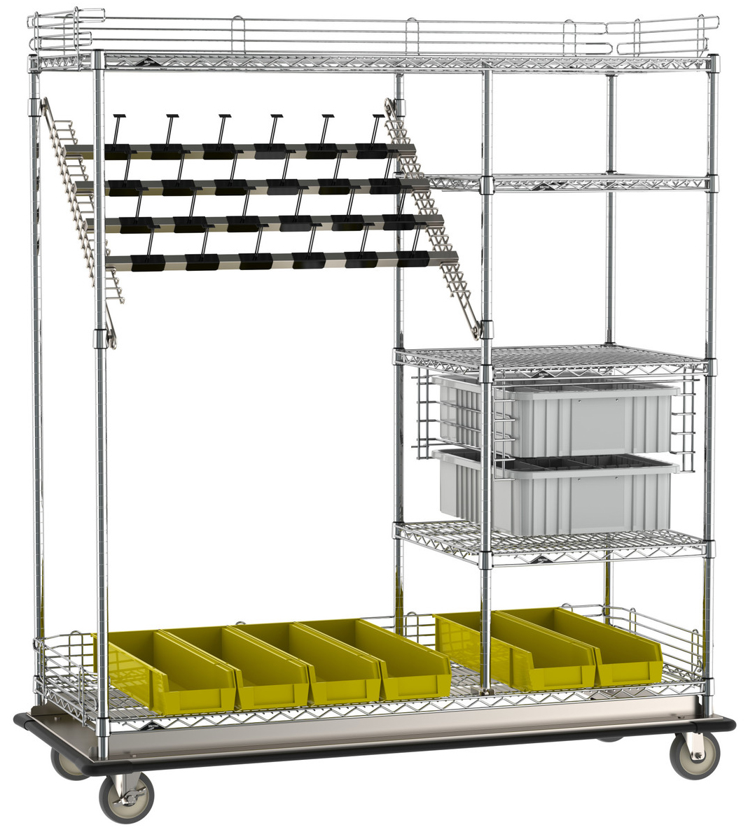 Metro Super Erecta Combination Style Wire Catheter Procedure Cart ...