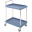 Metro Deep-Ledge Utility Cart - 2 shelves, Microban blue