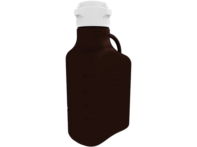 Foxx Life Sciences EZBio 5L Dark Amber Polypropylene Carboy with VersaCap