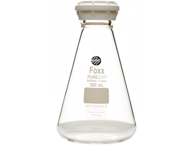 Foxx Life Sciences PUREGRIP Erlenmeyer Flask with VersaCap