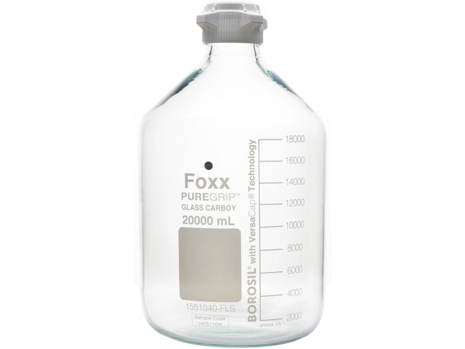 Foxx Life Sciences PUREGRIP Glass Carboy with VersaCap