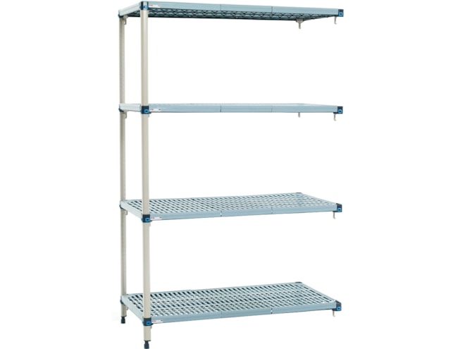 Metro MetroMax Q 4 and 5 Shelf Plastic Industrial Shelving Add-On Units