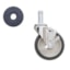 Metro Plated Swivel Stem Worktable Caster with Brake