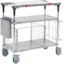 Metro PrepMate MultiStation Prep Station Cart with Solid Shelves and PK2 Accessories