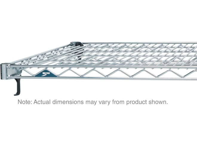 Metro Super Adjustable Super Erecta Polished Stainless Steel Wire Shelf