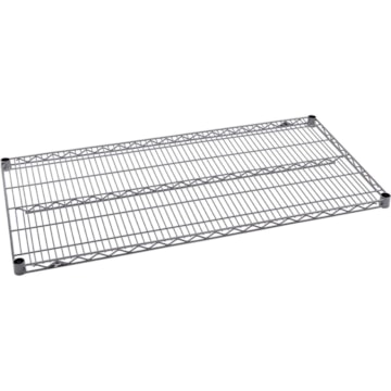Metro Super Erecta Industrial Wire Shelf with Smoked Glass Finish