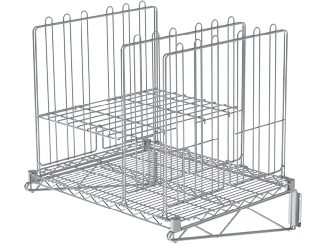 Metro Wire Overhead Storage Shelf with Dividers