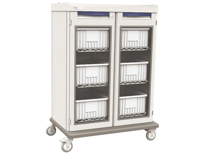 Metro SXRDIVSTOR Starsys Double-Wide Secure IV Cart