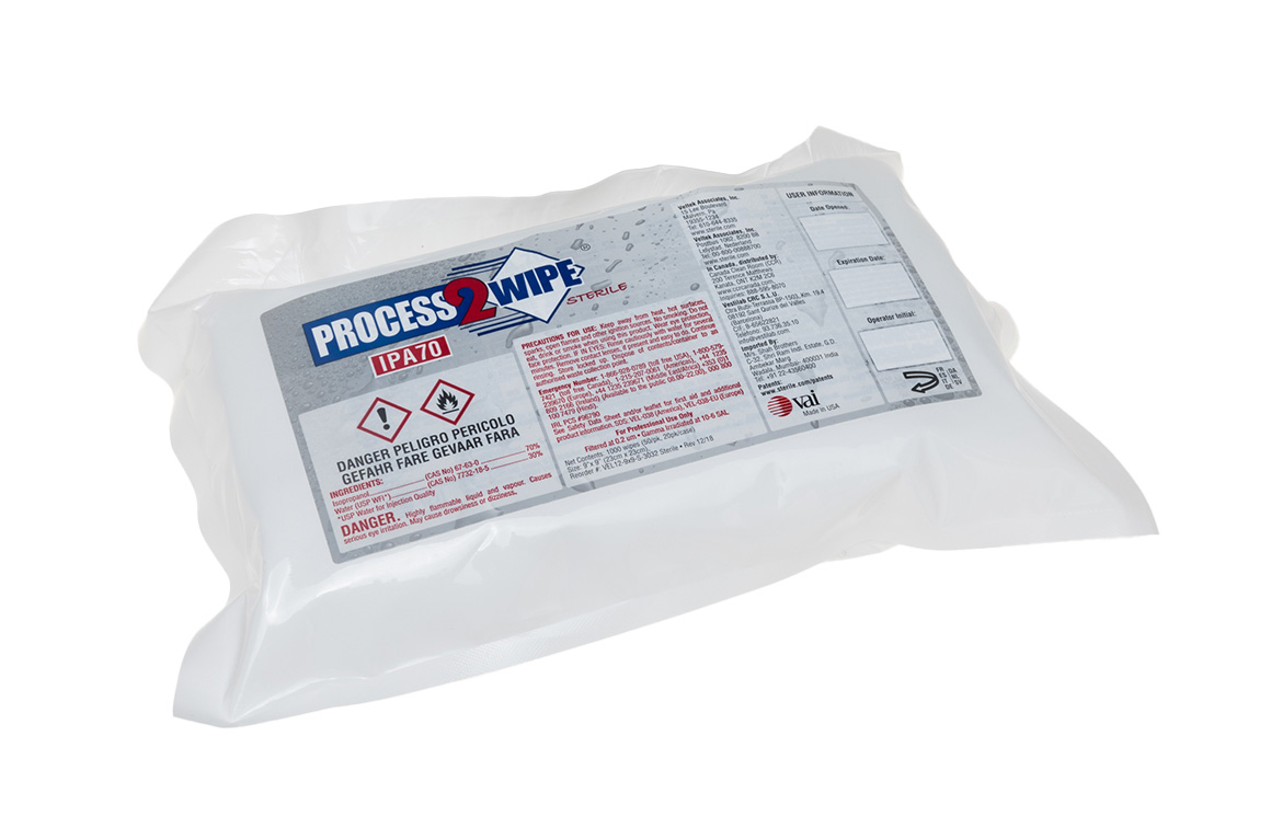 VAI Process2Wipe IPA 70 Wiper | Cleanroom Wipes | BioPharm World