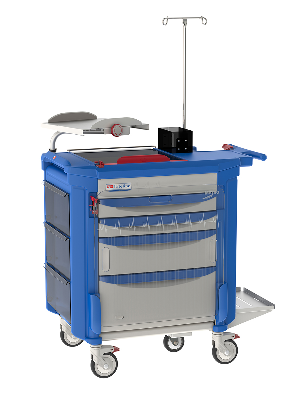 Metro LECCRP3 Lifeline Crash Cart | Carts | BioPharm World