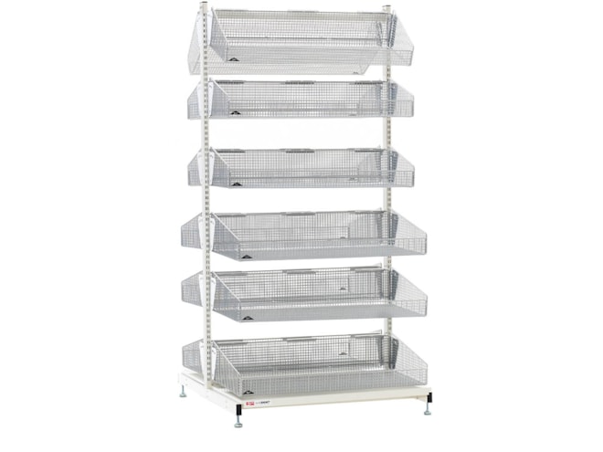 Metro qwikSIGHT Double-Sided Basket Shelving Unit