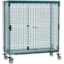 Metro Security Shelving Unit with SlideSecure Sliding Door (24 x 60, mobile with green epoxy finish)