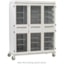 Metro Starsys XD Extra Deep Triple Wide Mobile Supply Cabinet with clear doors
