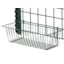 Metro Super Erecta and SmartWall Wire Shelving Storage Basket - Metroseal Green finish on Smartwall 