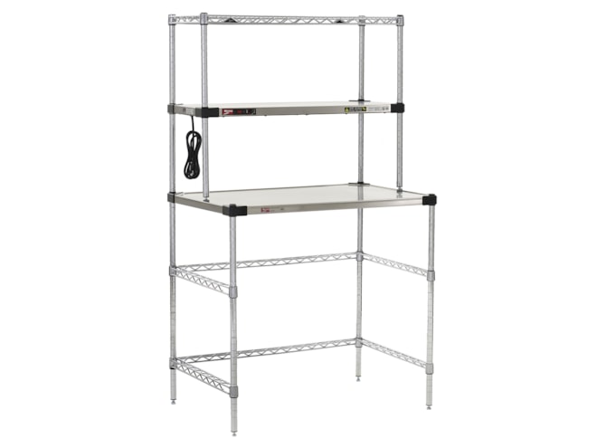 Metro Super Erecta Hot Workstation with Stainless Steel Heated Shelf