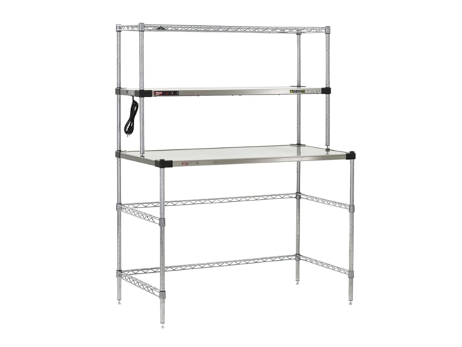 Metro Super Erecta Hot Workstation with Stainless Steel Heated Shelf