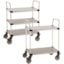 Metro Super Erecta Lab Utility Carts with Solid Stainless Steel Shelves