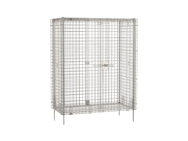 Metro Super Erecta Stationary / Mobile Security Shelving Unit