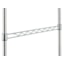 Metro Super Erecta Wire Shelving Hanger Rail - installed on posts