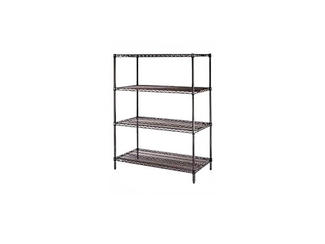 Olympic 4 Shelf Starter Unit with Black Finish