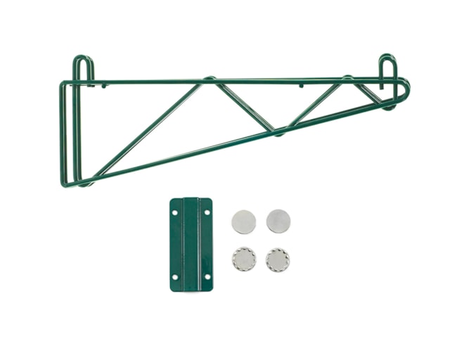 Olympic Double Support Direct Wall Mount, Green Epoxy